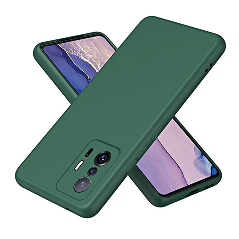 Custodia Silicone Ultra Sottile Morbida 360 Gradi Cover H01P per Xiaomi Mi 11T 5G Verde