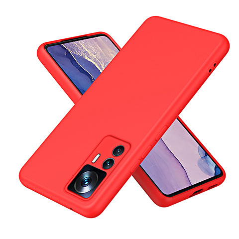 Custodia Silicone Ultra Sottile Morbida 360 Gradi Cover H01P per Xiaomi Mi 12T 5G Rosso