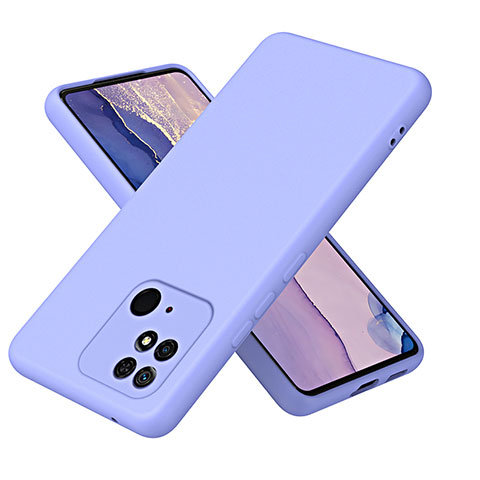 Custodia Silicone Ultra Sottile Morbida 360 Gradi Cover H01P per Xiaomi Redmi 10 Power Viola