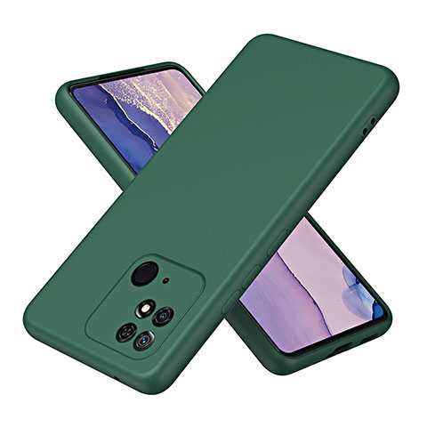 Custodia Silicone Ultra Sottile Morbida 360 Gradi Cover H01P per Xiaomi Redmi 10C 4G Verde