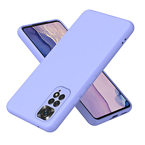 Custodia Silicone Ultra Sottile Morbida 360 Gradi Cover H01P per Xiaomi Redmi Note 11 4G (2022) Grigio Lavanda