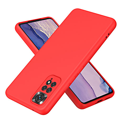 Custodia Silicone Ultra Sottile Morbida 360 Gradi Cover H01P per Xiaomi Redmi Note 11 4G (2022) Rosso