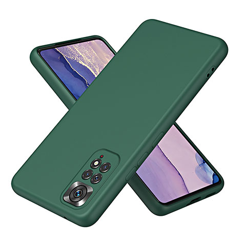 Custodia Silicone Ultra Sottile Morbida 360 Gradi Cover H01P per Xiaomi Redmi Note 11 4G (2022) Verde