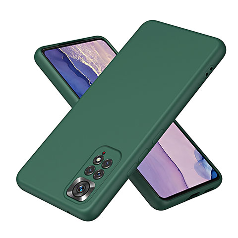 Custodia Silicone Ultra Sottile Morbida 360 Gradi Cover H01P per Xiaomi Redmi Note 11 Pro 5G Verde