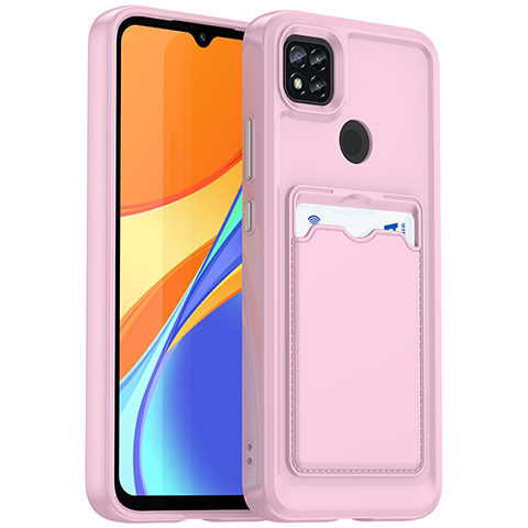 Custodia Silicone Ultra Sottile Morbida 360 Gradi Cover HD1 per Xiaomi POCO C31 Oro Rosa