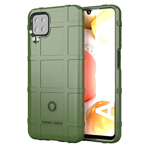 Custodia Silicone Ultra Sottile Morbida 360 Gradi Cover J01S per Samsung Galaxy A12 5G Verde