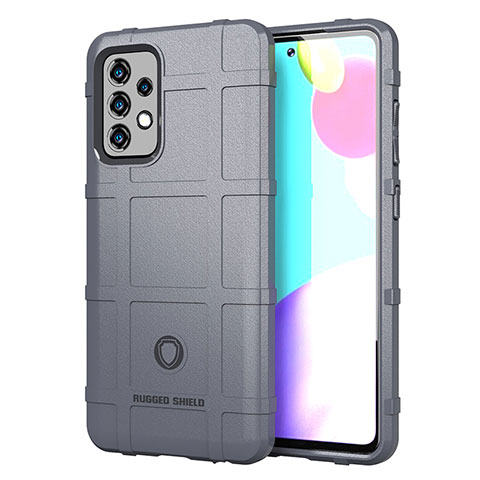 Custodia Silicone Ultra Sottile Morbida 360 Gradi Cover J01S per Samsung Galaxy A52s 5G Grigio