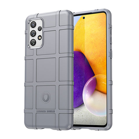 Custodia Silicone Ultra Sottile Morbida 360 Gradi Cover J01S per Samsung Galaxy A73 5G Grigio