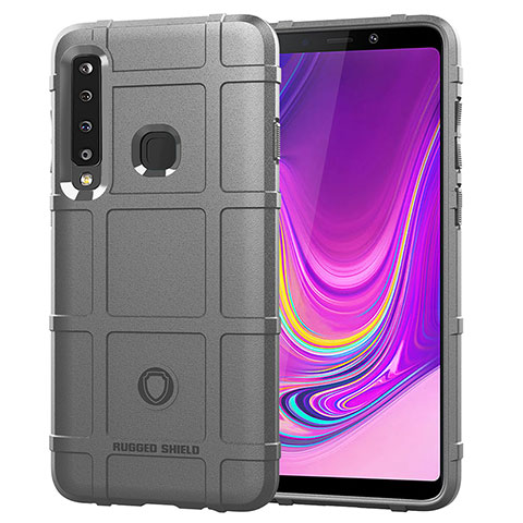 Custodia Silicone Ultra Sottile Morbida 360 Gradi Cover J01S per Samsung Galaxy A9 Star Pro Grigio