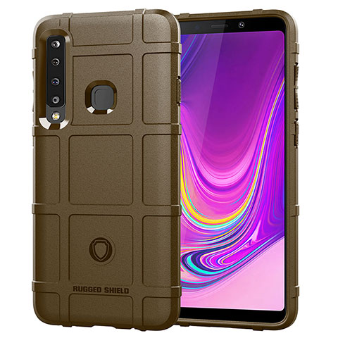 Custodia Silicone Ultra Sottile Morbida 360 Gradi Cover J01S per Samsung Galaxy A9s Marrone