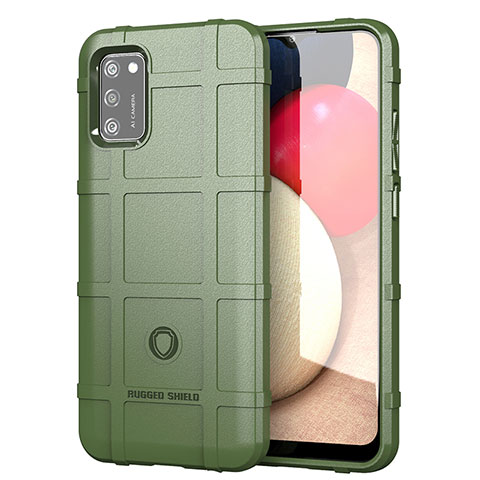 Custodia Silicone Ultra Sottile Morbida 360 Gradi Cover J01S per Samsung Galaxy F02S SM-E025F Verde