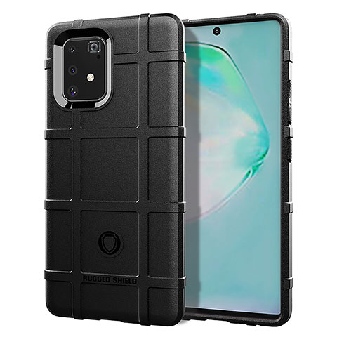 Custodia Silicone Ultra Sottile Morbida 360 Gradi Cover J01S per Samsung Galaxy S10 Lite Nero