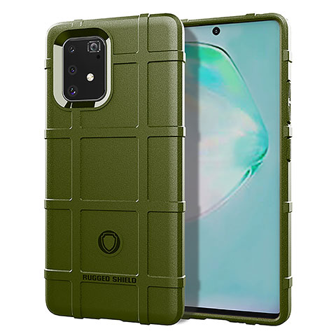 Custodia Silicone Ultra Sottile Morbida 360 Gradi Cover J01S per Samsung Galaxy S10 Lite Verde