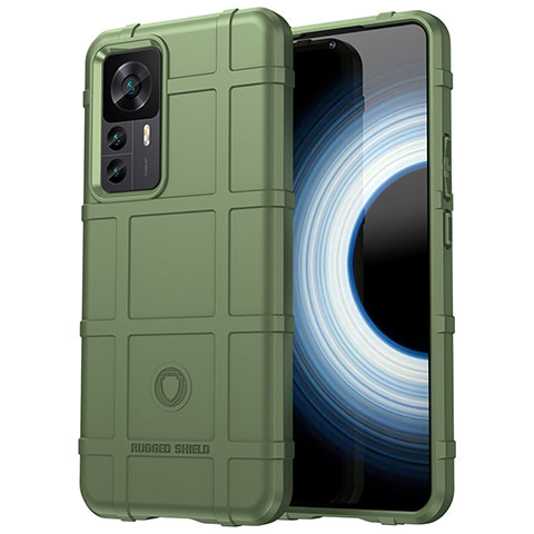 Custodia Silicone Ultra Sottile Morbida 360 Gradi Cover J01S per Xiaomi Mi 12T Pro 5G Verde