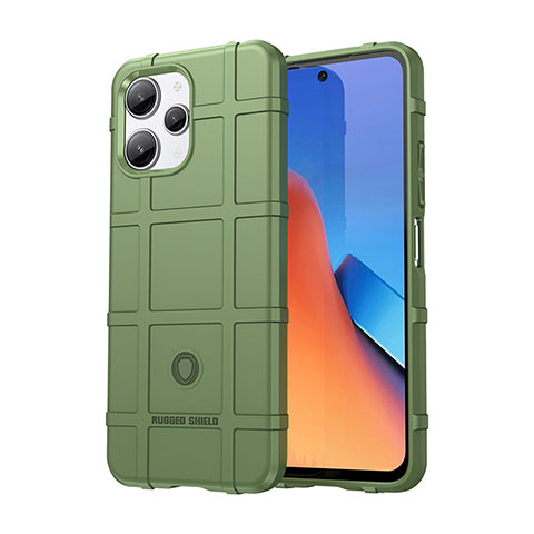 Custodia Silicone Ultra Sottile Morbida 360 Gradi Cover J01S per Xiaomi Poco M6 Pro 5G Verde