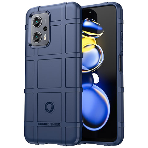 Custodia Silicone Ultra Sottile Morbida 360 Gradi Cover J01S per Xiaomi Poco X4 GT 5G Blu