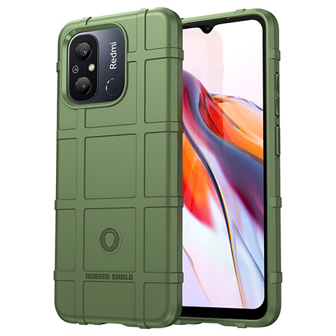 Custodia Silicone Ultra Sottile Morbida 360 Gradi Cover J01S per Xiaomi Redmi 11A 4G Verde