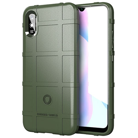 Custodia Silicone Ultra Sottile Morbida 360 Gradi Cover J01S per Xiaomi Redmi 9i Verde