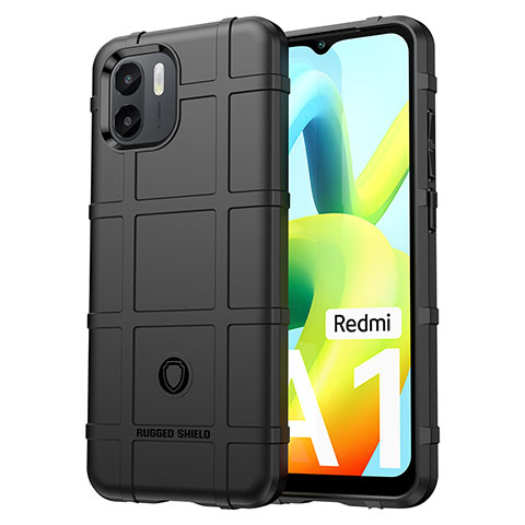 Custodia Silicone Ultra Sottile Morbida 360 Gradi Cover J01S per Xiaomi Redmi A2 Nero