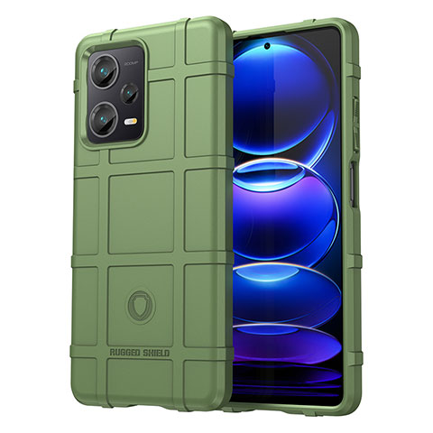 Custodia Silicone Ultra Sottile Morbida 360 Gradi Cover J01S per Xiaomi Redmi Note 12 Explorer Verde