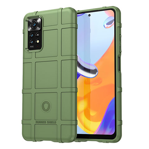 Custodia Silicone Ultra Sottile Morbida 360 Gradi Cover J01S per Xiaomi Redmi Note 12 Pro 4G Verde