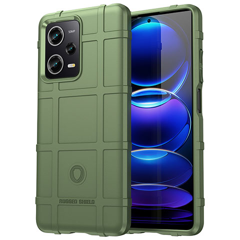 Custodia Silicone Ultra Sottile Morbida 360 Gradi Cover J01S per Xiaomi Redmi Note 12 Pro 5G Verde