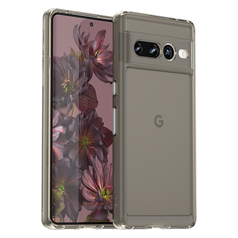 Custodia Silicone Ultra Sottile Morbida 360 Gradi Cover J02S per Google Pixel 7 Pro 5G Grigio