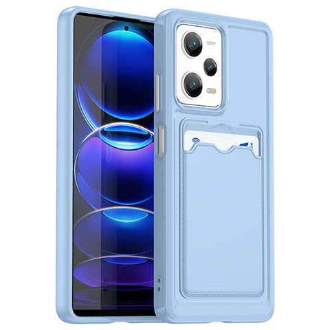 Custodia Silicone Ultra Sottile Morbida 360 Gradi Cover J02S per Xiaomi Poco X5 5G Blu