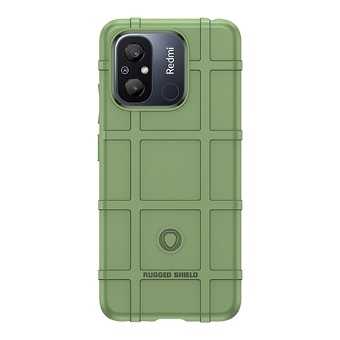 Custodia Silicone Ultra Sottile Morbida 360 Gradi Cover J02S per Xiaomi Redmi 12C 4G Verde