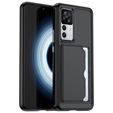 Custodia Silicone Ultra Sottile Morbida 360 Gradi Cover J02S per Xiaomi Redmi K50 Ultra 5G Nero