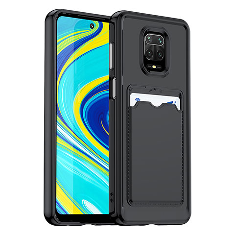 Custodia Silicone Ultra Sottile Morbida 360 Gradi Cover J02S per Xiaomi Redmi Note 9 Pro Max Nero