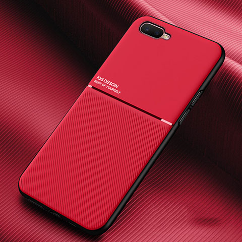 Custodia Silicone Ultra Sottile Morbida 360 Gradi Cover L01 per Oppo K1 Rosso