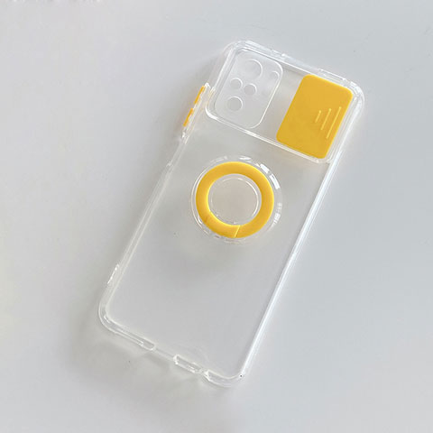 Custodia Silicone Ultra Sottile Morbida 360 Gradi Cover MJ1 per Xiaomi Redmi Note 10S 4G Giallo