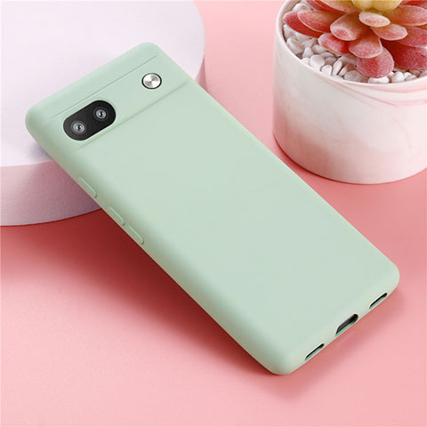 Custodia Silicone Ultra Sottile Morbida 360 Gradi Cover per Google Pixel 6a 5G Verde