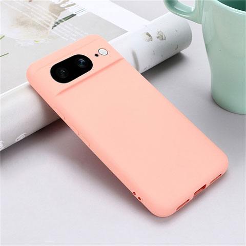 Custodia Silicone Ultra Sottile Morbida 360 Gradi Cover per Google Pixel 8 5G Rosa