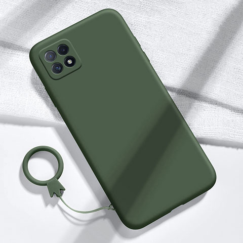 Custodia Silicone Ultra Sottile Morbida 360 Gradi Cover per Huawei Enjoy 20 5G Verde Notte