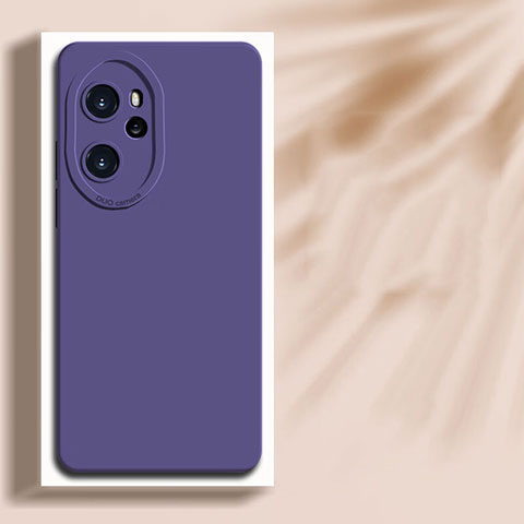 Custodia Silicone Ultra Sottile Morbida 360 Gradi Cover per Huawei Honor 100 Pro 5G Viola