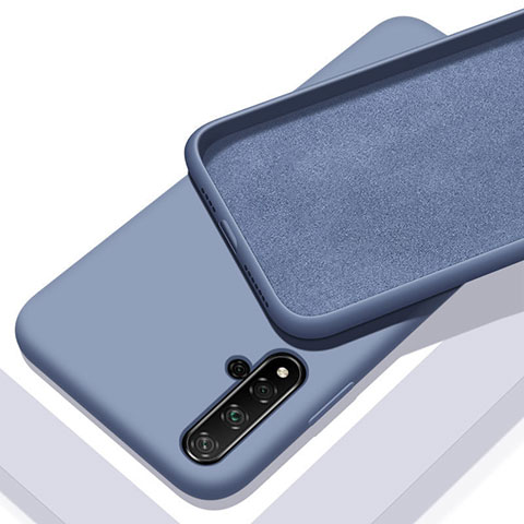 Custodia Silicone Ultra Sottile Morbida 360 Gradi Cover per Huawei Honor 20 Cielo Blu