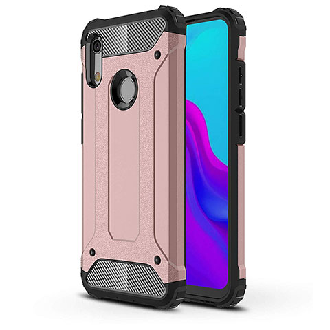 Custodia Silicone Ultra Sottile Morbida 360 Gradi Cover per Huawei Honor 8A Oro Rosa