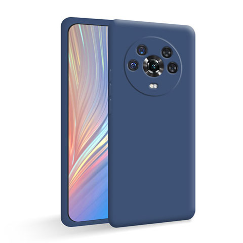 Custodia Silicone Ultra Sottile Morbida 360 Gradi Cover per Huawei Honor Magic4 5G Blu