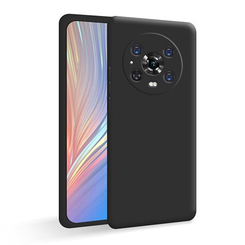 Custodia Silicone Ultra Sottile Morbida 360 Gradi Cover per Huawei Honor Magic4 Pro 5G Nero