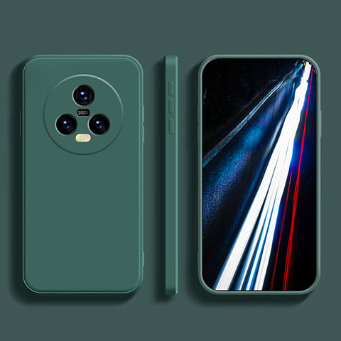 Custodia Silicone Ultra Sottile Morbida 360 Gradi Cover per Huawei Honor Magic5 5G Verde