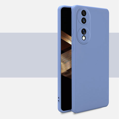 Custodia Silicone Ultra Sottile Morbida 360 Gradi Cover per Huawei Honor X7b Grigio Lavanda