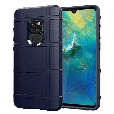 Custodia Silicone Ultra Sottile Morbida 360 Gradi Cover per Huawei Mate 20 Blu