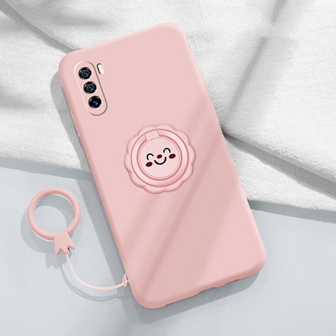 Custodia Silicone Ultra Sottile Morbida 360 Gradi Cover per Huawei Mate 40 Lite 5G Rosa