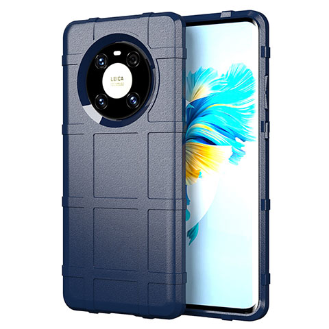 Custodia Silicone Ultra Sottile Morbida 360 Gradi Cover per Huawei Mate 40E 4G Blu