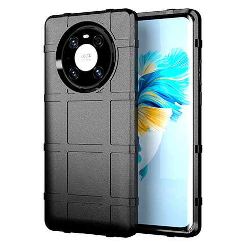 Custodia Silicone Ultra Sottile Morbida 360 Gradi Cover per Huawei Mate 40E Pro 4G Nero