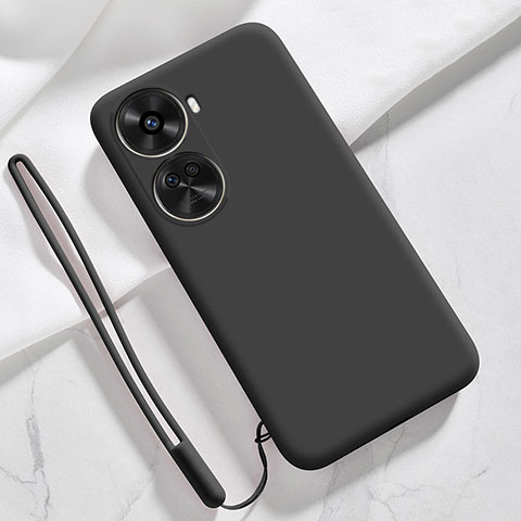 Custodia Silicone Ultra Sottile Morbida 360 Gradi Cover per Huawei Nova 11 SE Nero