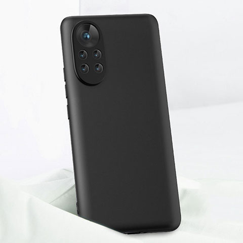 Custodia Silicone Ultra Sottile Morbida 360 Gradi Cover per Huawei Nova 8 Pro 5G Nero