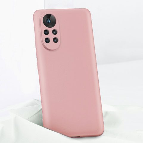 Custodia Silicone Ultra Sottile Morbida 360 Gradi Cover per Huawei Nova 8 Pro 5G Rosa